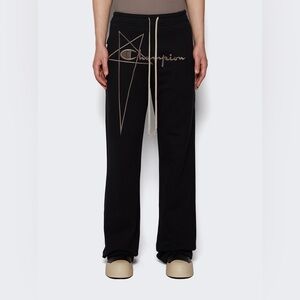 CHAMPION CARGO DIETRICH DRAWSTRING PANTS BLACK Rick‎ Owens/SSENSE Size Large NWT
